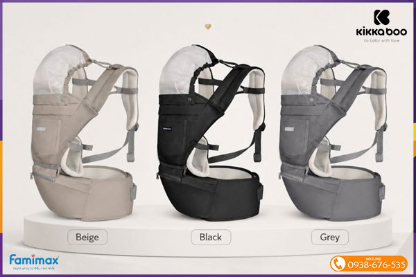 Địu ngồi cho bé Kikkaboo Chloe