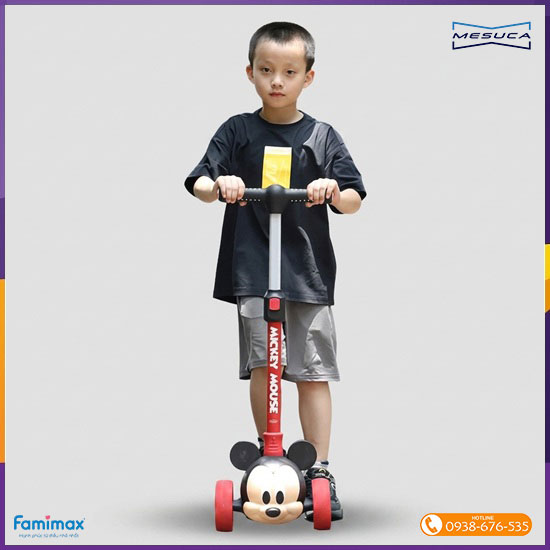 Xe scooter gấp gọn Mesuca 3D Mickey Mouse