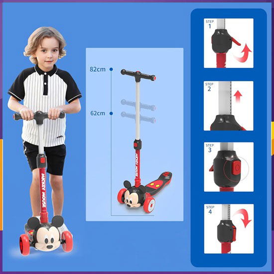 Xe scooter gấp gọn Mesuca 3D Mickey Mouse
