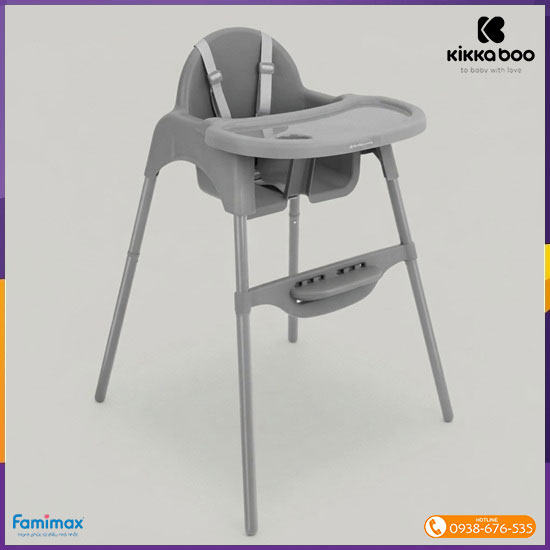 Ghế ăn dặm KikkaBoo Jammy 2-in-1