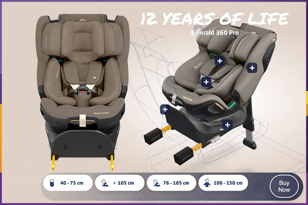 Ghế ngồi ô tô Maxi-Cosi Emerald 360 Pro