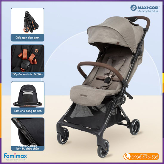 Xe đẩy gấp gọn Maxi-Cosi Oslo Carbon