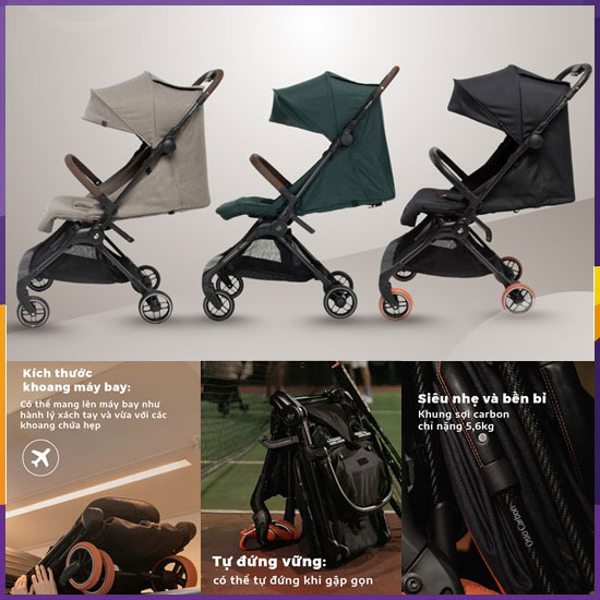 Xe đẩy gấp gọn Maxi-Cosi Oslo Carbon