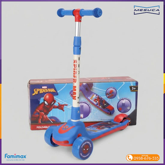 Xe scooter 3 bánh gấp gọn Mesuca spider-Man 