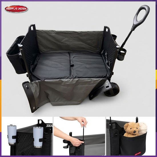 Xe đẩy kéo Radio Flyer Flex Hauler Kid & Cargo Wagon