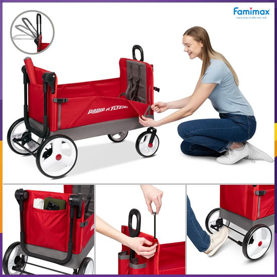 Xe kéo đẩy Radio Flyer Convertible Stroll 'n Wagon