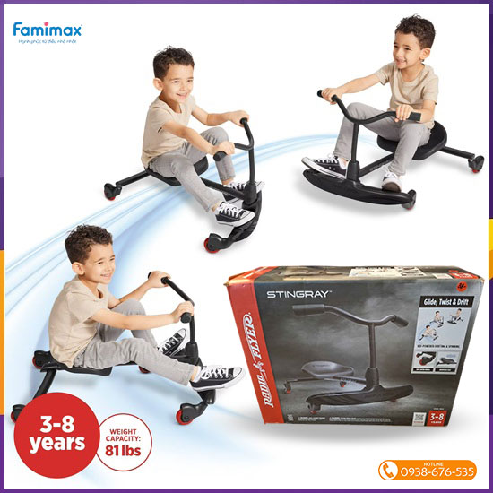 Xe lắc chòi chân Radio Flyer Stingray & Fun Drifting