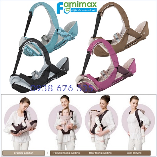 Địu em bé Combi Compact Signature Ninna 4 tư thế
