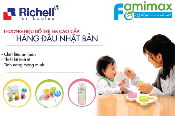 Richell sản phẩm chăm sóc trẻ sơ sinh số 1 Nhật bản