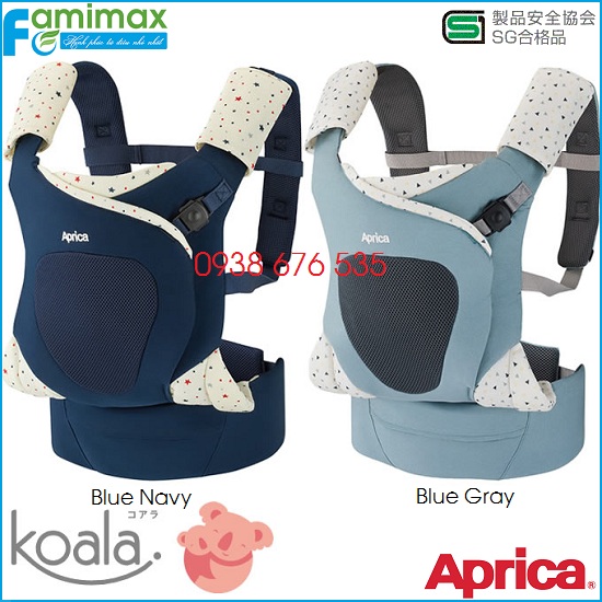 Địu em bé Aprica Koala cho trẻ sơ sinh đến 3 tuổi