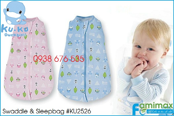 Kén ủ sơ sinh và túi ngủ cho bé KuKu 3 in 1 KU2526