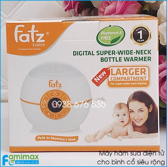 Máy hâm sữa điện tử cho bình cổ siêu rộng Fatz FB3028SL