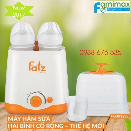 Máy hâm sữa và tiệt trùng 2 bình Fatzbaby FB3012SL