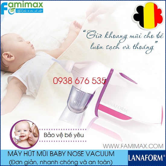 Máy hút mũi Lanaform Baby Nose Vacuum nhập từ Bỉ