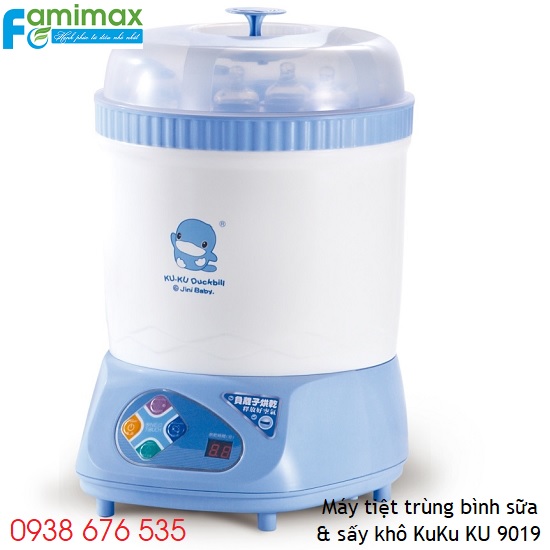 Máy tiệt trùng bình sữa và sấy khô KuKu KU 9019