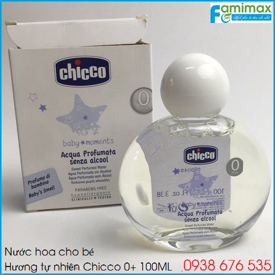 Nước hoa cho bé hương tự nhiên Chicco 0+ 100ML