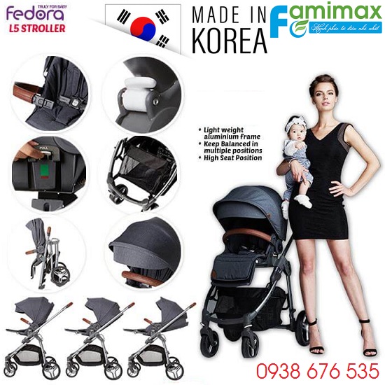 Giảm giá 20% xe đẩy Fedora tại shop mẹ và bé Famimax Store