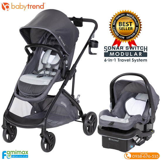 Xe đẩy kèm ghế ngồi ô tô Baby Trend Sonar Switch