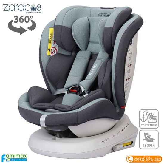 Ghế ngồi ô tô xoay 360° Zaracos Cusco Isofix