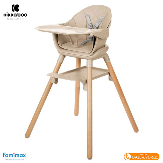 Ghế ăn dặm đa năng Kikkaboo Woody 6-in-1