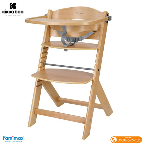 Ghế ăn dặm Kikkaboo Nordy Wood
