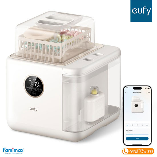Máy rửa bình sữa tiệt trùng sấy khô eufy S1 Pro